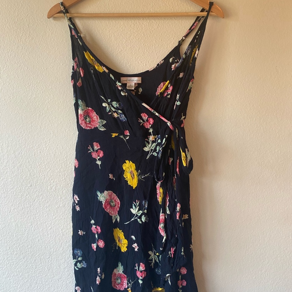 🌼Black Floral Summer Wrap Dress🌼